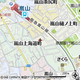 京都府京都市西京区嵐山樋ノ上町1-40周辺の地図