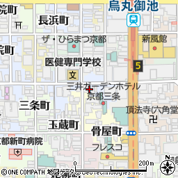 京都府京都市中京区御倉町周辺の地図
