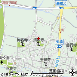 滋賀県草津市矢橋町1382-1周辺の地図