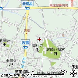 滋賀県草津市矢橋町1450周辺の地図