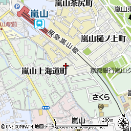 京都府京都市西京区嵐山樋ノ上町1-19周辺の地図