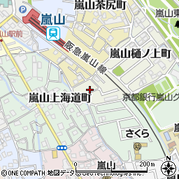 京都府京都市西京区嵐山樋ノ上町1-20周辺の地図