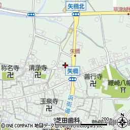 滋賀県草津市矢橋町1875周辺の地図