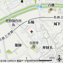 愛知県知立市八橋町五輪36周辺の地図