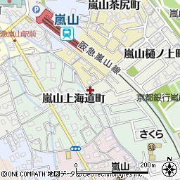 京都府京都市西京区嵐山樋ノ上町1-33周辺の地図