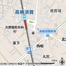 愛知県東海市高横須賀町松本周辺の地図