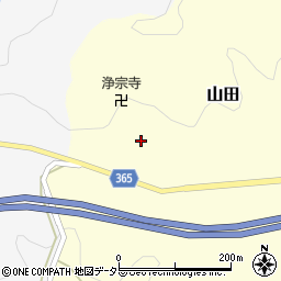 兵庫県佐用郡佐用町山田202周辺の地図