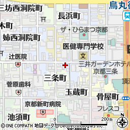 京都府京都市中京区衣棚町43周辺の地図