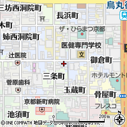 京都府京都市中京区衣棚町43周辺の地図