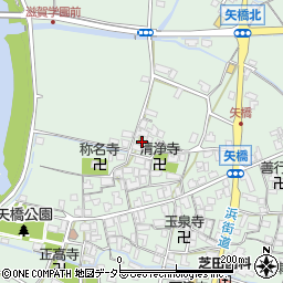 滋賀県草津市矢橋町1378周辺の地図