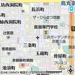 京都府京都市中京区衣棚町45-2周辺の地図