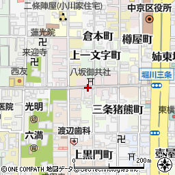 京都府京都市中京区御供町周辺の地図