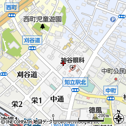 愛知県知立市本町本周辺の地図