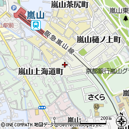 京都府京都市西京区嵐山樋ノ上町1-26周辺の地図