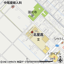 三重県立北星高等学校周辺の地図