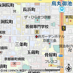 京都府京都市中京区衣棚町57周辺の地図