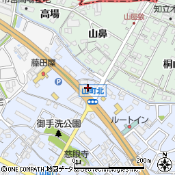 愛知県知立市山町小林周辺の地図