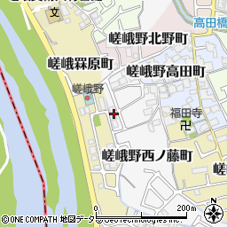 京都府京都市右京区嵯峨野西ノ藤町7周辺の地図