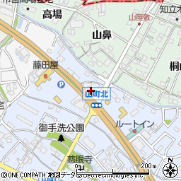 愛知県知立市山町（小林）周辺の地図