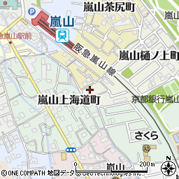 京都府京都市西京区嵐山樋ノ上町1-52周辺の地図