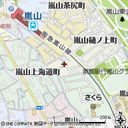 京都府京都市西京区嵐山樋ノ上町1-30周辺の地図