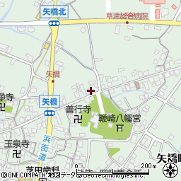 滋賀県草津市矢橋町1456周辺の地図