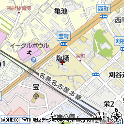 愛知県知立市宝町塩掻周辺の地図