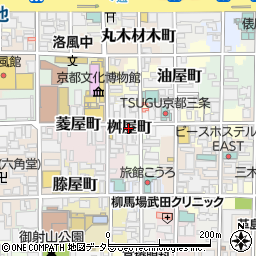 亀田洋服店京都店周辺の地図