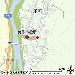 美作市役所・栄町周辺の地図