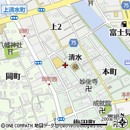 梅田町自治会館周辺の地図