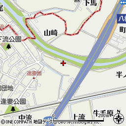愛知県知立市八橋町（半ノ木）周辺の地図