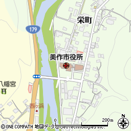 美作市役所総務部　財政課周辺の地図