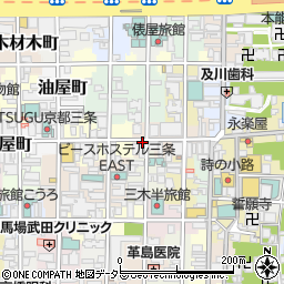京都府京都市中京区弁慶石町周辺の地図