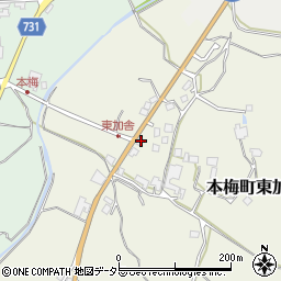 京都府亀岡市本梅町東加舎ホソー周辺の地図