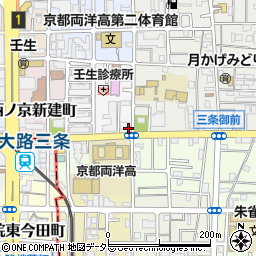 京都府京都市中京区西ノ京北小路町12周辺の地図