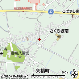 滋賀県草津市矢橋町186周辺の地図