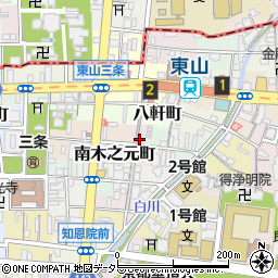 京都府京都市東山区古川町周辺の地図