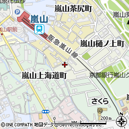 京都府京都市西京区嵐山樋ノ上町1-36周辺の地図