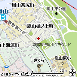 京都府京都市西京区嵐山樋ノ上町9-16周辺の地図
