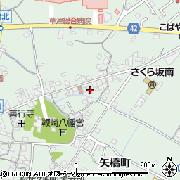 滋賀県草津市矢橋町1487周辺の地図