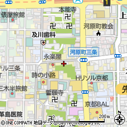 ラフィネ　京都三条店周辺の地図