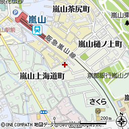 京都府京都市西京区嵐山樋ノ上町1-10周辺の地図
