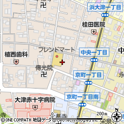 滋賀県大津市長等2丁目2周辺の地図