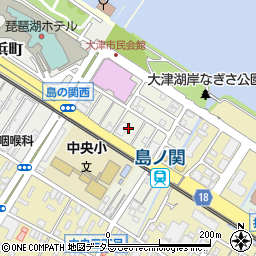 滋賀県大津市島の関5周辺の地図