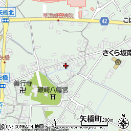 滋賀県草津市矢橋町1483周辺の地図