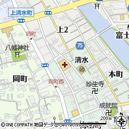静岡県静岡市清水区梅田町1-35周辺の地図
