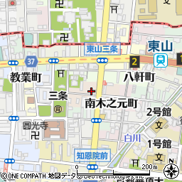 京都府京都市東山区北木之元町526周辺の地図