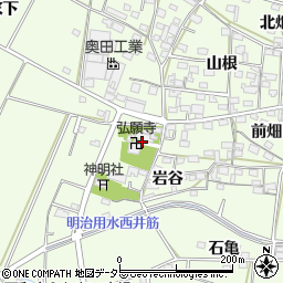 弘願寺周辺の地図