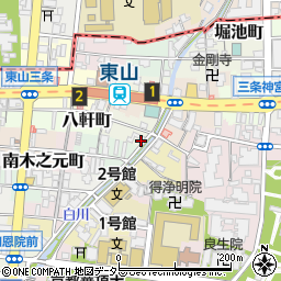 京都府京都市東山区土居之内町470周辺の地図