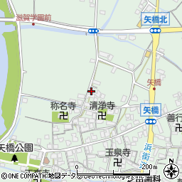 滋賀県草津市矢橋町1379周辺の地図